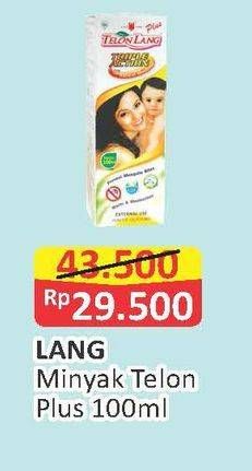 Promo Harga CAP LANG Minyak Telon Lang Plus 100 ml - Alfamart