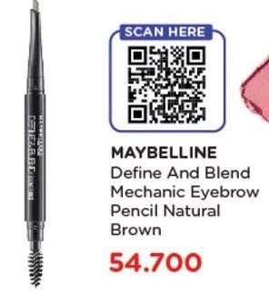 Promo Harga MAYBELLINE Define & Blend Brow Pencil Natural Brown  - Watsons