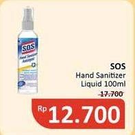 Promo Harga SOS Hand Sanitizer 100 ml - Alfamidi