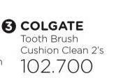 Promo Harga COLGATE Toothbrush Cushion Clean 2 pcs - Watsons