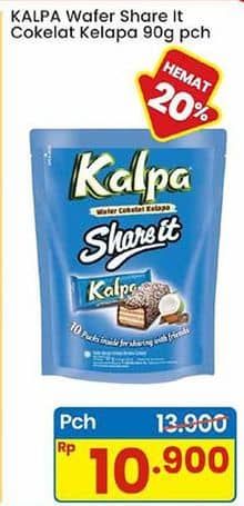 Promo Harga Kalpa Wafer Cokelat Kelapa Share It per 10 pcs 9 gr - Indomaret