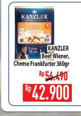 KANZLER Beef Wiener/Cheese Frankfurter
