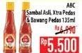 Promo Harga ABC Sambal Asli, Extra Pedas, Bawang Pedas 135 ml - Hypermart