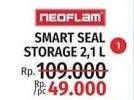 Promo Harga NEOFLAM Smartseal Storage Square 2100 ml - LotteMart