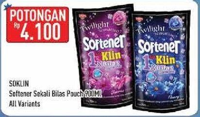 Promo Harga SO KLIN Softener Twilight Sensation All Variants 900 ml - Hypermart