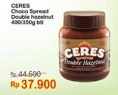 Promo Harga CERES Choco Spread Double Hazelnut 350 gr - Indomaret