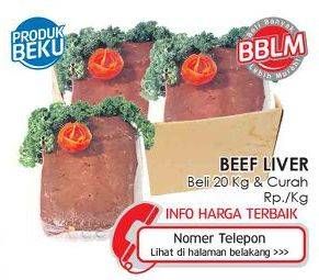 Promo Harga Beef Liver (Hati Sapi)  - Lotte Grosir