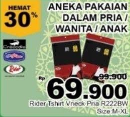Promo Harga RIDER T-Shirt Pria R222 BW/BP  - Giant