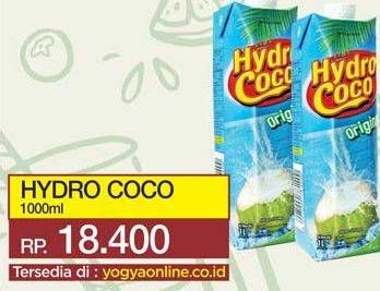 Promo Harga HYDRO COCO Minuman Kelapa Original 1000 ml - Yogya