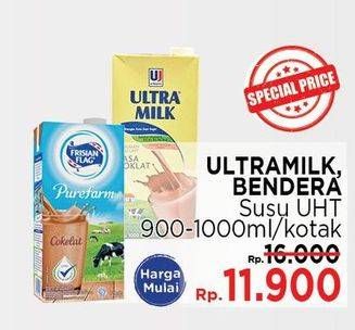 Promo Harga Ultra Milk / Frisian Flag Susu UHT  - LotteMart