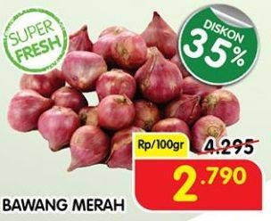 Promo Harga Bawang Merah per 100 gr - Superindo