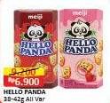 Promo Harga Meiji Hello Panda Biscuit All Variants 40 gr - Alfamart