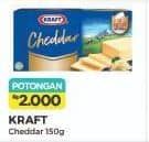 Promo Harga Kraft Cheese Cheddar 160 gr - Alfamart