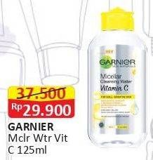 Promo Harga GARNIER Micellar Water Vitamin C 125 ml - Alfamart