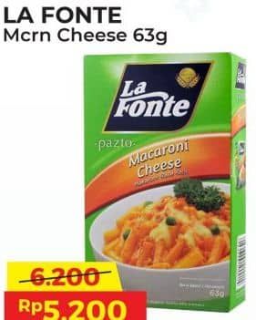 Promo Harga La Fonte Macaroni Cheese 63 gr - Alfamart