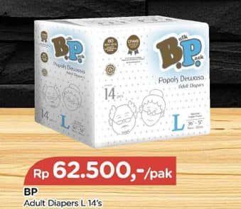 Promo Harga Bulk Pack Bp Adult Diapers L14 14 pcs - TIP TOP