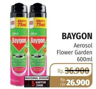 Promo Harga BAYGON Insektisida Spray Flower Garden 675 ml - Lotte Grosir