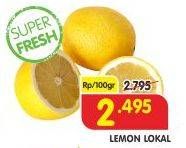 Promo Harga Lemon Lokal per 100 gr - Superindo