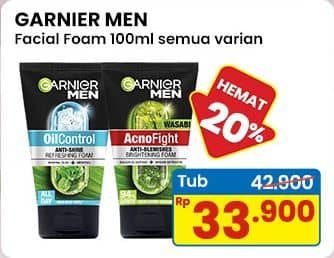 Promo Harga Garnier Men Facial Foam  - Indomaret