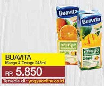 Promo Harga BUAVITA Fresh Juice Orange, Mango 250 ml - Yogya