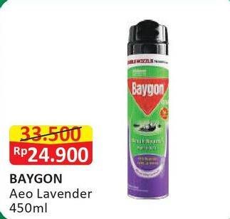Promo Harga BAYGON Insektisida Spray Silky Lavender 450 ml - Alfamart
