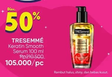 Promo Harga Tresemme Keratin Smooth Keratinbond No 4 Serum 100 ml - Guardian