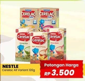 Promo Harga Nestle Cerelac Bubur Bayi All Variants 120 gr - Yogya