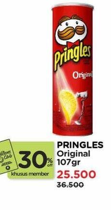 Promo Harga Pringles Potato Crisps Original 107 gr - Watsons