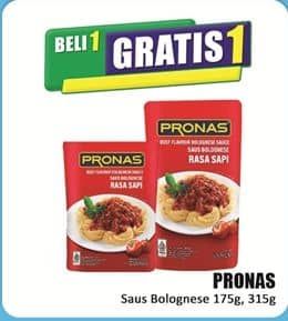 Promo Harga Pronas Saus Spaghetti Bolognaise 175 gr - Hari Hari