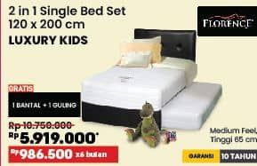 Promo Harga Florence Luxury Kids Super Single Bed Set  - COURTS
