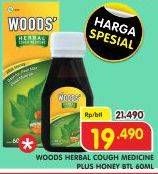 Promo Harga WOODS Herbal Cough Medicine plus Honey 60 ml - Superindo