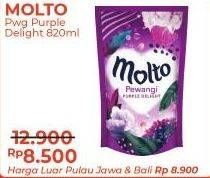 Promo Harga MOLTO Pewangi Purple Delight 820 ml - Alfamart