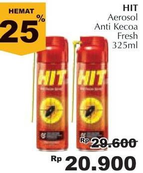 Promo Harga HIT Anti Kecoa Spray 325 ml - Giant
