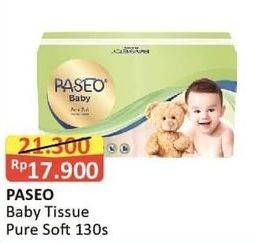 Promo Harga PASEO Baby Pure Soft 130 sheet - Alfamart