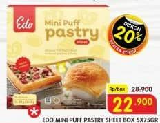 Promo Harga EDO Puff Pastry Sheets 375 gr - Superindo