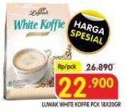 Promo Harga Luwak White Koffie Original per 18 sachet 20 gr - Superindo