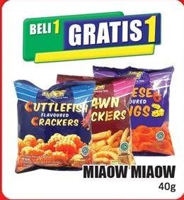 Promo Harga Miaow Miaow Prawn Crackers 40 gr - Hari Hari