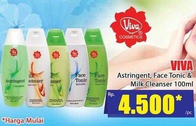Promo Harga VIVA Milk Cleanser/Face Tonic 100ml  - Hari Hari