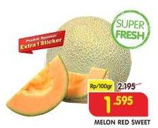 Promo Harga Melon Red Sweet per 100 gr - Superindo
