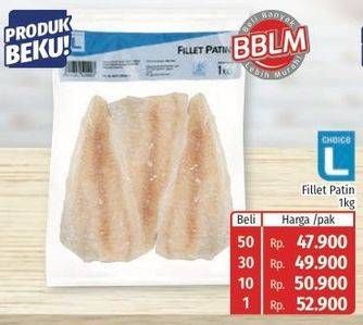 Promo Harga CHOICE L Fillet Patin 1000 gr - Lotte Grosir