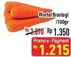 Promo Harga Wortel Berastagi per 100 gr - Hypermart