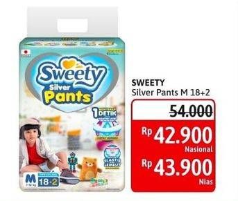 Promo Harga Sweety Silver Pants M18+2 20 pcs - Alfamidi