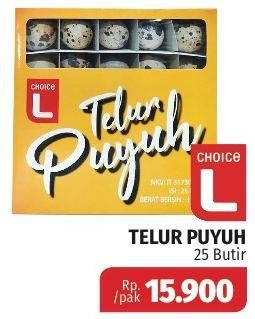 Promo Harga Choice L Telur Puyuh 25 pcs - Lotte Grosir
