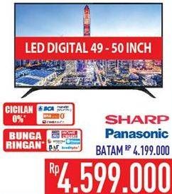 Promo Harga Sharp / Panasonic LED Digital 49 - 50 inch  - Hypermart