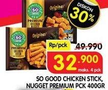 SO GOOD Chicken Stick/ Nugget Premium 400 g