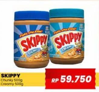 Promo Harga Skippy Peanut Butter Creamy, Chunky 500 gr - Yogya