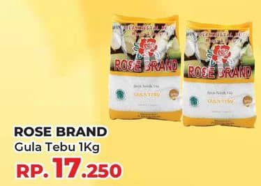 Promo Harga Rose Brand Gula Kristal Putih Kuning 1000 gr - Yogya