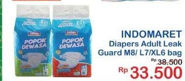 Promo Harga Indomaret Diapers Adult L7, M8, XL6 6 pcs - Indomaret