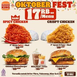 Promo Harga Oktober Fest  - Burger King