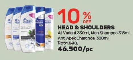 Promo Harga HEAD & SHOULDERS Shampoo All Variants  - Guardian